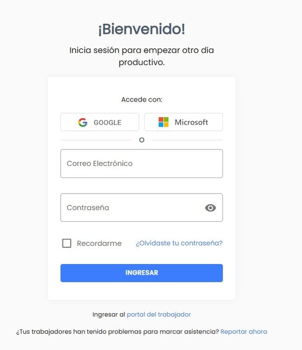 Inicio Iniciar Guía inicial de uso de Workera - Parte 1: Cuenta e inicio de sesión