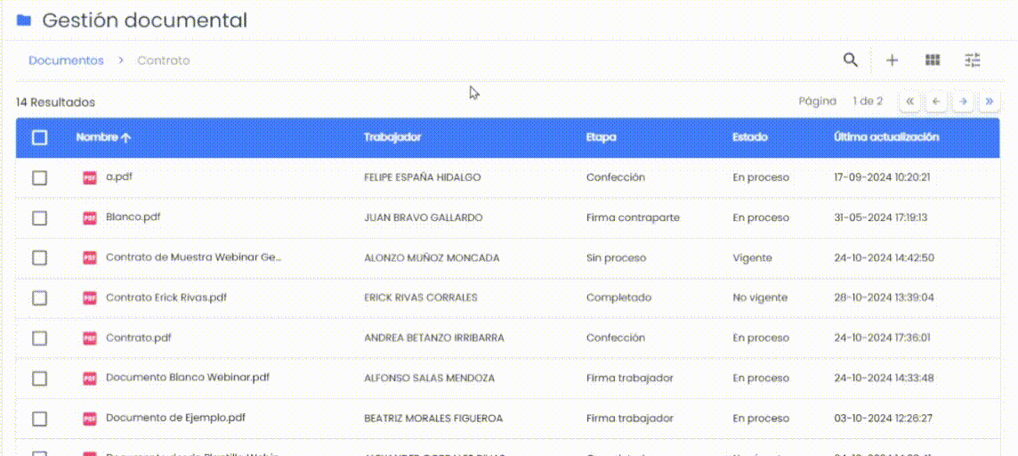 Workera-GestiónDocumental-Ordenar-Listas