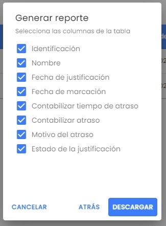Workera-Justificación-Atraso-Reporte-Columnas