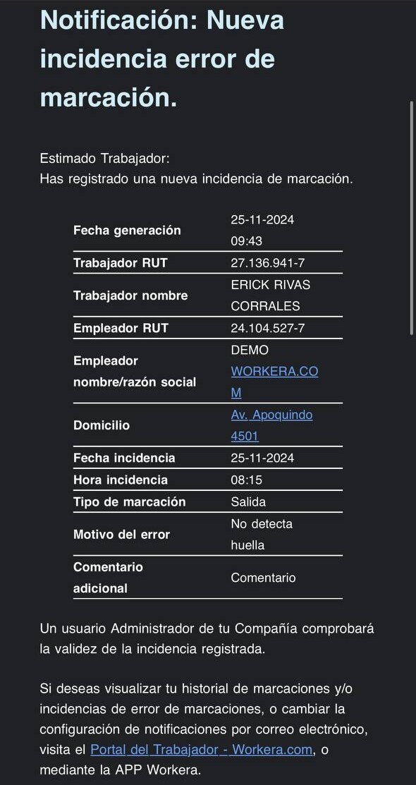 Workera-PortalIncidencias-Correo