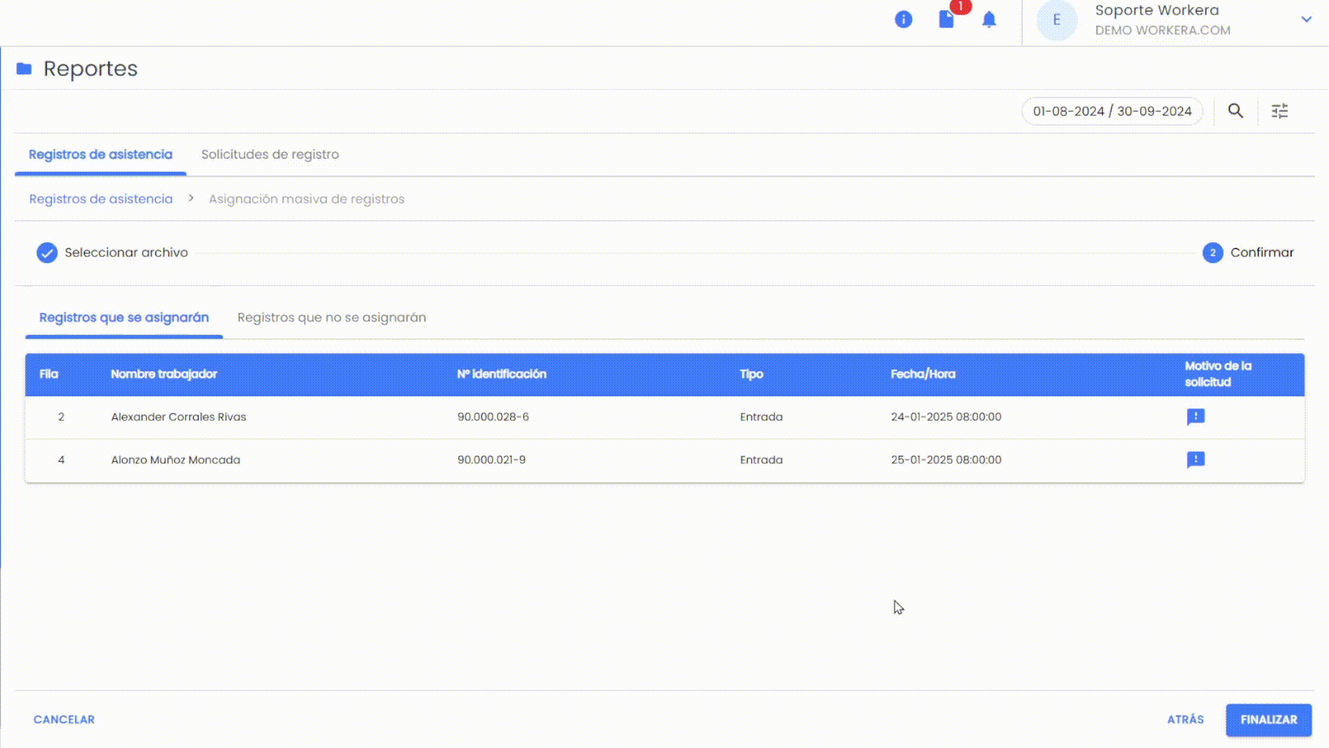 Workera-Registros-CargaMasiva-Validación