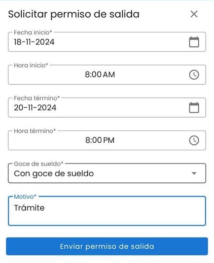Workera-Solicitud-Salida-Envío